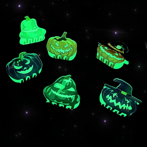 Bí ngô kẹp tóc kẹp tóc càng cua lớn Clip thời trang ma quái trang trí bắt Halloween barrettes công cụ tạo kiểu tóc đồ trang trí