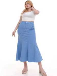 ROK JEANS DUYUNG WANITA-ROK JEANS PUTRY DUYUNG WANITA MELAR JUMBO
