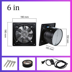 พัดลมดูดอากาศอินไลน์ 220V พัดลมดูดอากาศสแตนเลส และความชื้น มอเตอร์ทองแดง ลมแรง คุณภาพดี ขนาด4/6/8/10/12 นิ้ว ใช้ได้ทั้งในบ้านและที่ทำงาน ต่อต้านฝนและแสงแดด