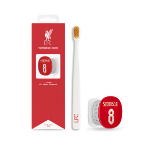 Flipper x LFC Toothbrush Holder Cover Set | Official Liverpool FC Merchandise | with 1pc Soft Bristles Toothbrush | Liverpool Supporter Items/Gift | Limited Edition