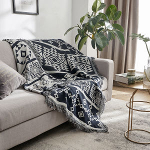 【Super low price】Picnic Cloth Camping RV Blankets Outdoor Rugs Sofa Bed Throw Blanket Air Condition Knitted Rugs Beach Towel Mats 2 side Print