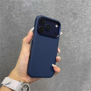 Leather Case For iPhone 17 Pro Max 17 Ari For  Luxury Silicone Border Protect Back Cover With Ai Button Bumper