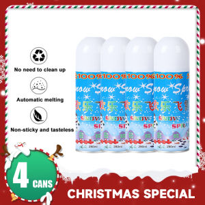 【Snowflakes make Christmas more romantic】Snowflake spray 280ml/bottle Artificial Snow Cans Snow Spray Christmas Flying Snow Foam Spray Childrens Day Birthday atmosphere Photo tool Sprayer