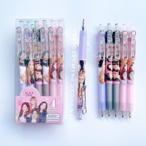Hộp 12 Cây Bút Gel Bấm ngòi 0.5mm họa tiết KUROMI - BLACKPINK mực Tím/ Xanh