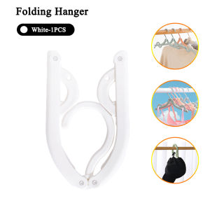 *READY STOCK AT MALAYSIA*Folding 5-hole Clothes Drying Rack 360 Degree Rotary Hook Portable Travel Hanger for Hotel Home Foldable Drying Hanging Rack Multifunctional Clothes Rack