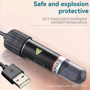 Lovinland Mini Fish Tank Heating Rod Constant Temperature 26℃ Energy Saving Heater Aquarium Heater Safety Explosion Proof Fish White Spots 10W/25W/75W