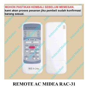 REMOTE AIR CONDITIONER / REMOT / REMOTE AC MIDEA RAC-31