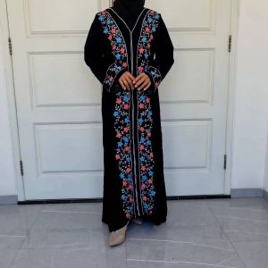 Abayah Gamis Hitam Bordir Candy Busui Dress Maxi Fashion Muslim Terbaru 2022