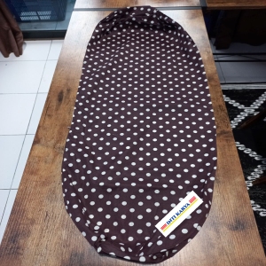 My Mom Urung Bantal Guling Resleting Obras Kain Katun Tebal Polkadot Coklat Untuk Diisi Dakron Kapuk