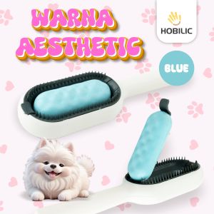 Hobilic Sisir Kucing Roller 2 in 1 Sisir Sikat & Lint Remover Bulu Rontok Kucing Anjing