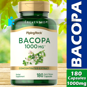 BACOPA MONNIERI 1000mg x 180 Capsules Concentrated Extract Supplement