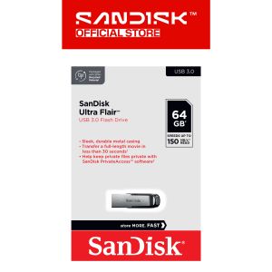 SanDisk® Ultra Flair™ USB 3.0 Flash Drive (16GB/ 32GB/ 64GB/ 128GB/ 256GB/ 512GB)