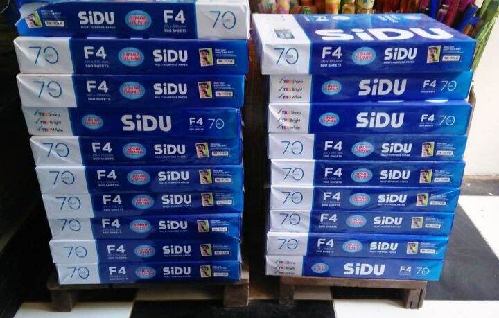 ISI 100 LEMBAR Kertas HVS Sinar Dunia SIDU - UK A4S / F4 / QS - 70 GRAM ...