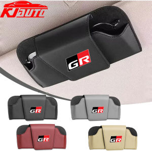 Mitsubishi Car Sun Visor Glasses Case Pu Leather Sunglasses Holder Storage Box Eyeglasses Organizer For Xforce Mirage G4 Triton L200 Xpander Lancer ASX Outlander Attrage Pajero
