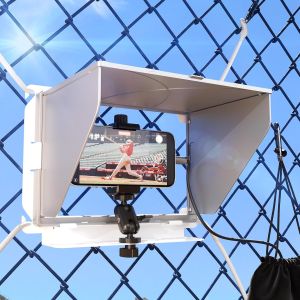 Cell Phone Fence Mount with Shade Game Recording Mounting Kit Compatible with iPhone Mevo Start Insta 360 and Other Action Cameras for Recording Baseball