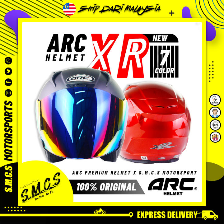 ARC XR HELMET [NEW] Color (100% ORIGINAL) Sirim Certified TOPI