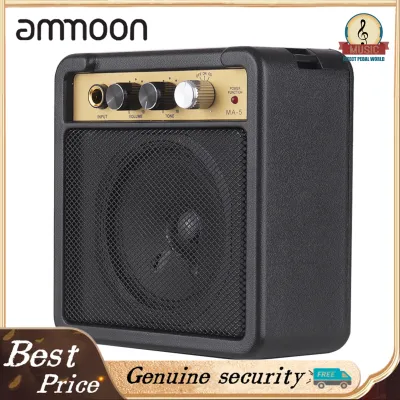 super deal Portable Mini Guitar Amplifier Amp Speaker 5W Supports Volume Tone Adjustment Overdrive black without power cord