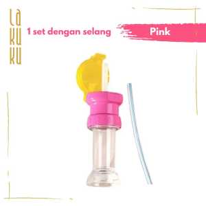 Lakuku - Sedotan Portable Travelling untuk anak minum dari botol kemasan universal