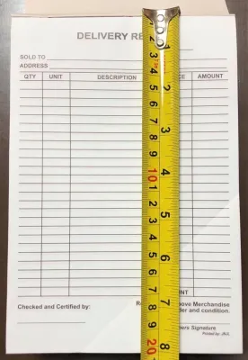 Delivery Receipt Carbonized Big 50 sheets Padded 3 Pads