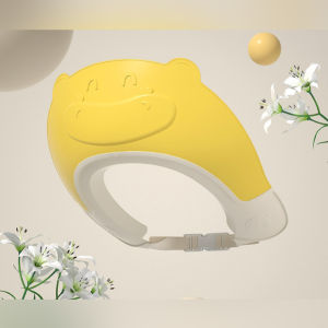 Baby Shower Cap Crown Adjustable Ear Protection Anti Water Reflux Baby Shower Head Bath Cap Shampoo Cap Topi Mandi Baby