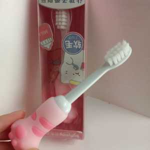 Sikat Gigi Anak Bulu Lembut Kartun Hewan Kucing Cat Paw Baby Toothbrush