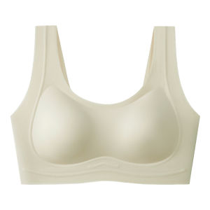 Plus Size Womens Bra Push-Up Seamless Wireless M-2XL Soft Support Comfortable Vest Style Underwear