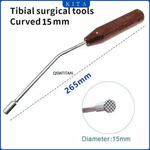 ค้อนกระดูก KITA คีมกราฟต์กระดูกทิเบียล 26 ซม. แท่งด้านบนตรง / โค้ง เครื่องมือศัลยกรรมกระดูกสำหรับสัตว์เลี้ยง