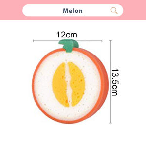 [1PC] Worthbuy Span Cuci Pinggan Span Bentuk Buah Comel Dishwashing Sponge Kitchen Sponge Cute Fruit Shape Sponge