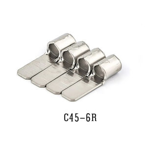 20pcs C45 Square Insert Cold Pressed Wire Terminal Pin Connection Copper Wire Nose Square Insert