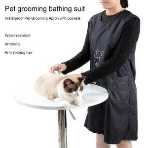 Professional Pet Grooming Apron Protective Clothes With Easy Clean Waterproof And Hair Resistant Nylon for Pet Grooming