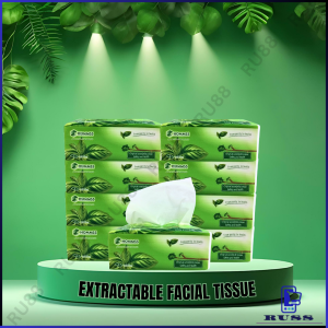 HOMMSS Tissue Natural Care of Raw Wood Pulp (4 Layer x 300pcs)