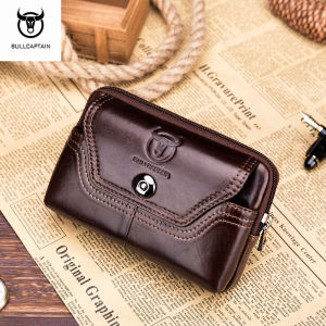 BULLCAPTAIN Túi Đeo Hông Bằng Da Bò Túi Đeo Hông Bằng Da Đa Năng Đựng Điện Thoại Di Động 6.7 Inch Thể Thao Thường Ngày Cho Nam