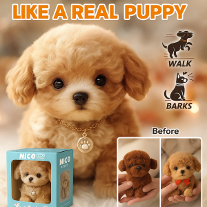 Interactive Cute Dog Robot Electric Simulation Puppy Plush Toys Puppy Plush Doll Barking Walking Dog Toy