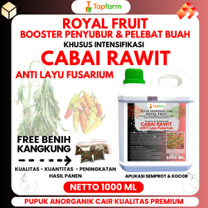 Pupuk Topfarm / Pupuk Cabe Rawit Anti Layu Fusarium / Pupuk Perakaran Tanaman Cabe Rawit / Pupuk Cbe Rawit Layu Batang / Pupuk Cabe Rawit Terbaik / Pupuk Cabe Pertumbuhan Dan Pembuahan