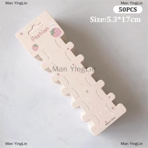 [COD] Man YingLie 50PCS Hairpin Long Paper Card Hairband Display Card For DIY Hair Jewelry Packing Hair Clip Hairband Bracelet Retail Price Tag