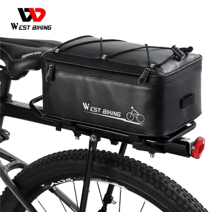 WEST BIKING Waterproof Bike Trunk Bag Reflective Bicycle Bag