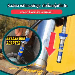 หัวอัดจารบีแรงดันสูง คีมล็อครุ่นที่แปด แบบกด