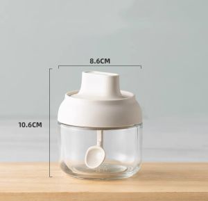 DXL Seasoning Jar Bottle Seasoning Box Seasoning Bottle Jar Home Kitchen Storage Glass Salt Jar