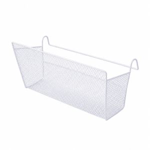 LETOY Large Capacity Bedside Hanging Basket Heavy-Duty Iron Sundries Storage Basket Multi-Functional Space Saving Metal Organizer for Home