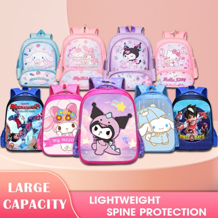 38cm Sanrio Kuromi Melody Cinnamoroll Girl Beg Sekolah Rendah Budak ...