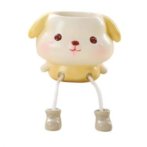 LGJGHJG Mini Animal Hanging Flower Pot Cartoon Cute Succulent Flowerpot Funny Resin Craft Plants Pot For Indoor Outdoor