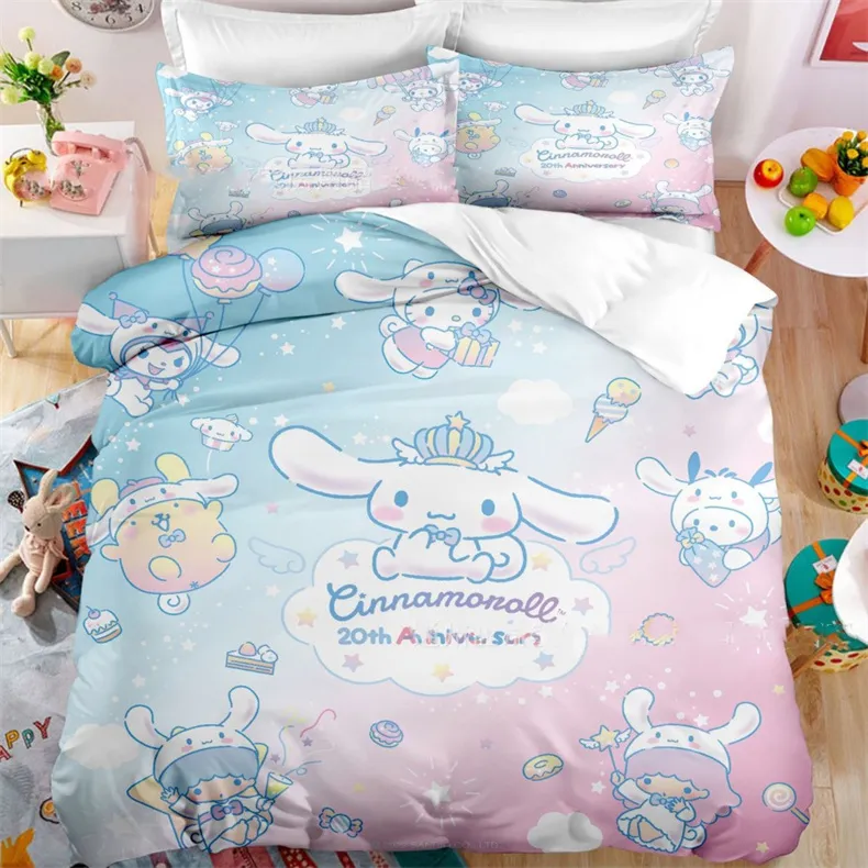 Sanrio Cartoon Anime Duvet Cover Kawaii Cinnamoroll Quilt Cover