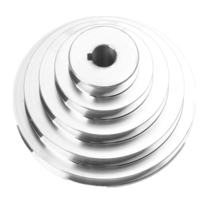 Aluminum A Type 5 Step Pagoda Pulley Wheel 150mm Outer Diameter for V-shaped Timing Belt
