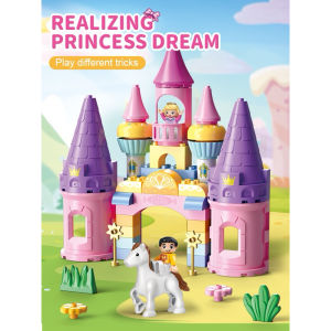 FEELO ของเล่น ตัวต่อ Girl Series รุ่น Princess Dream Castle ขนาดเดียวกับดูโปร