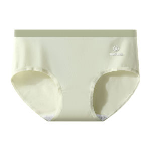 【Brelira】7A Antibacterial Womens Underwear Mid-Waist Breathable Seamless Panties Pure Cotton Crotch Skin-Friendly Design Solid Color Teen Girls Briefs