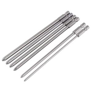 150mm 6pcs Mata Bor Obeng Magnet Kepala Obeng Silang Cross Ph1 Ph2 Magnetik Kepala Obeng Silang