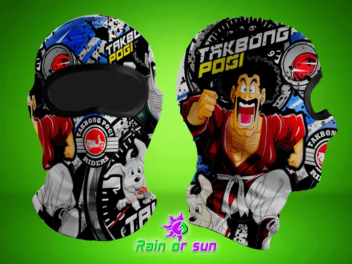 TAKBONG POGI B01 MOTOR RIDING BALACLAVA safety gears for motor riders/full face bonet/ fully sublimated high quality print/balaclava