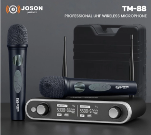 Joson TM-88 UHF Professional Digital Dual Wireless Microphone With Hard Case