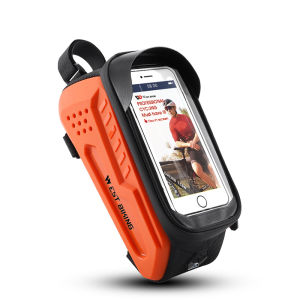 WEST BIKING Bike Bicycle Hard Shell Touch Screen Top Tube Bag Waterproof Storage Panniers MTB Road Bike Bag Top Tube Bag Bike Accessories
