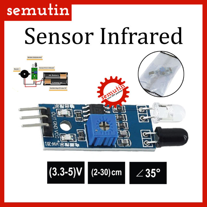 Sensor Inframerah IR Infrared / Pendeteksi Halangan Rintangan Garis ...